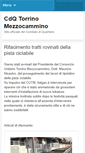Mobile Screenshot of cdqtorrinomezzocammino.it
